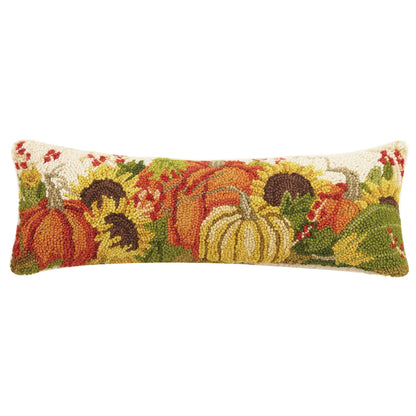 Pumpkins Cream Hook Pillow Fall