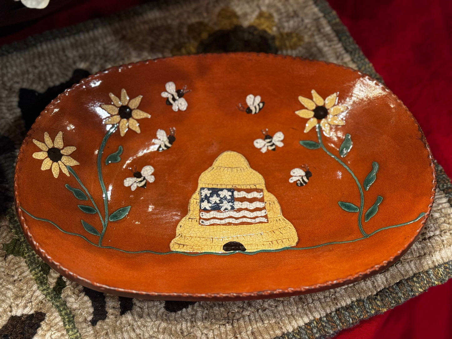 Summer Bee Platter David T Smith