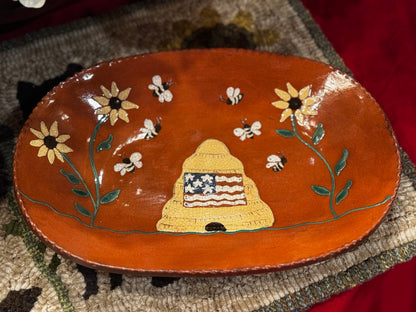 Summer Bee Platter David T Smith