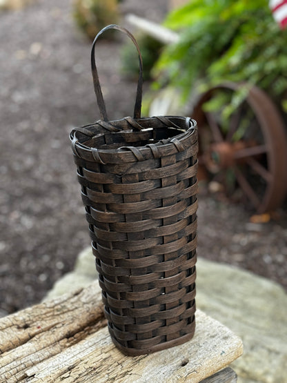 Primitive Hanging or Floor Flower Basket