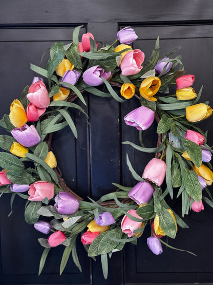 Tulips Wreath Spring