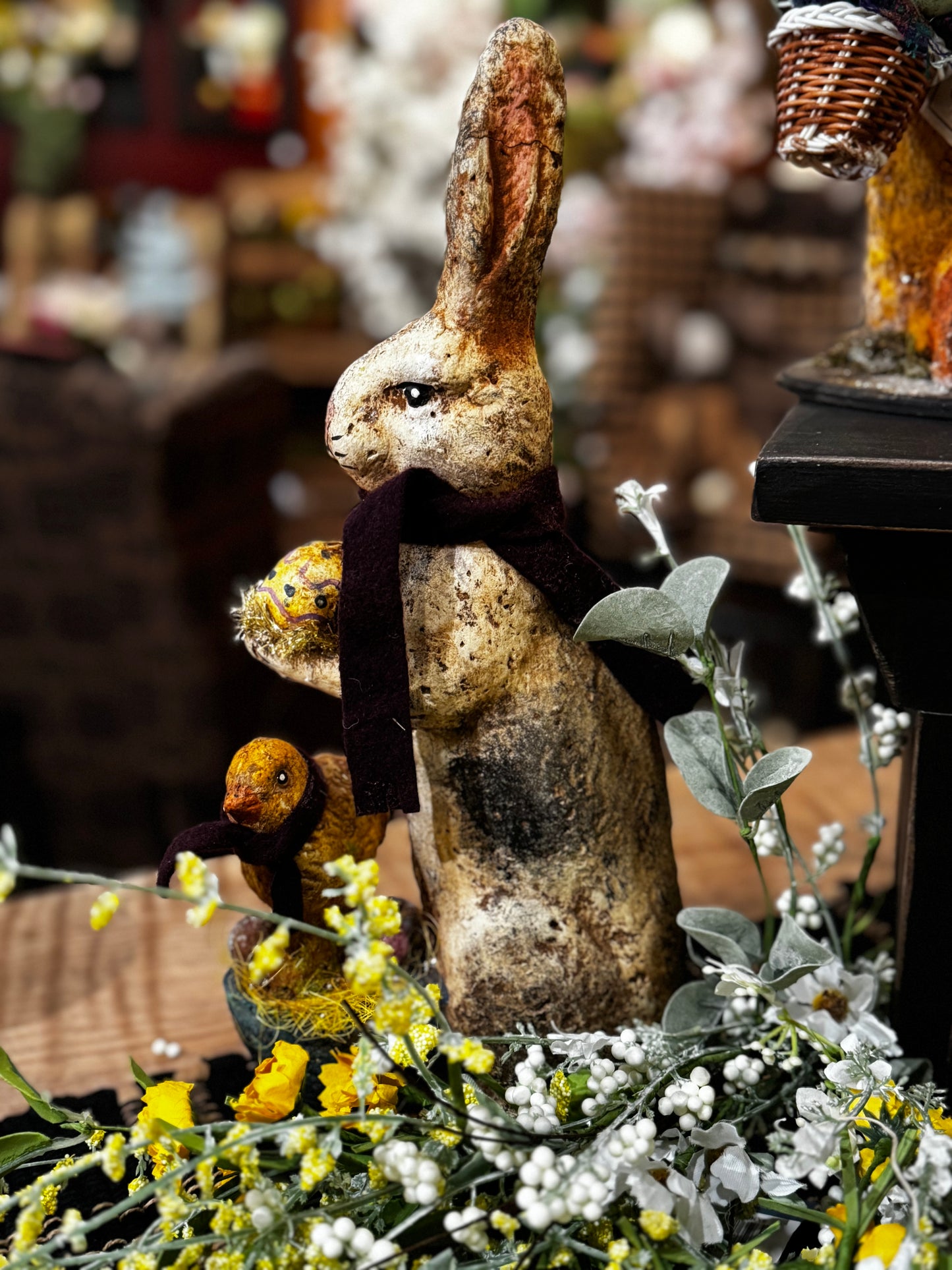 Krisnick Chalkware Bunny w/Peep