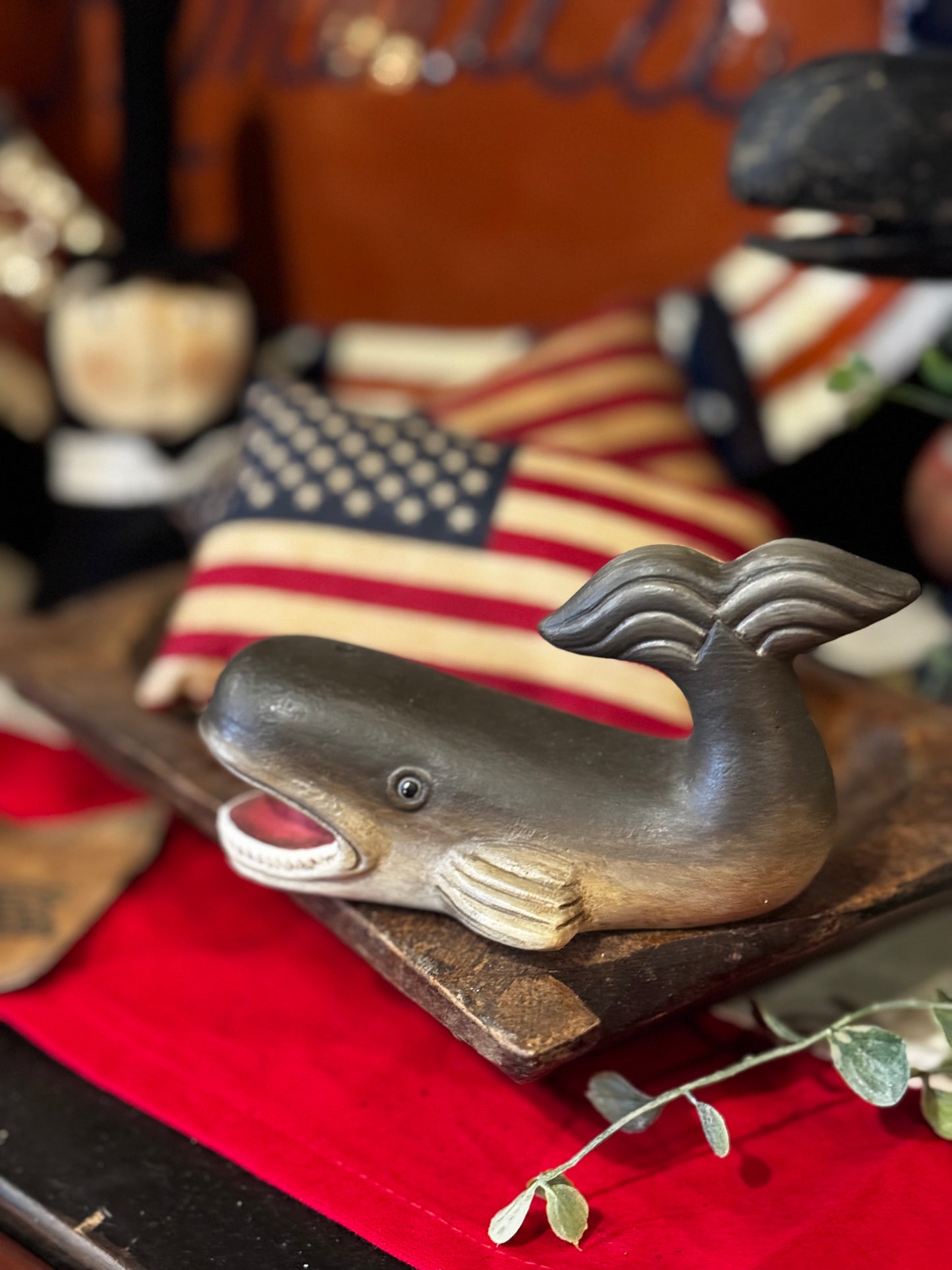 Stone Ridge Chalkware Nantucket Whale Summer