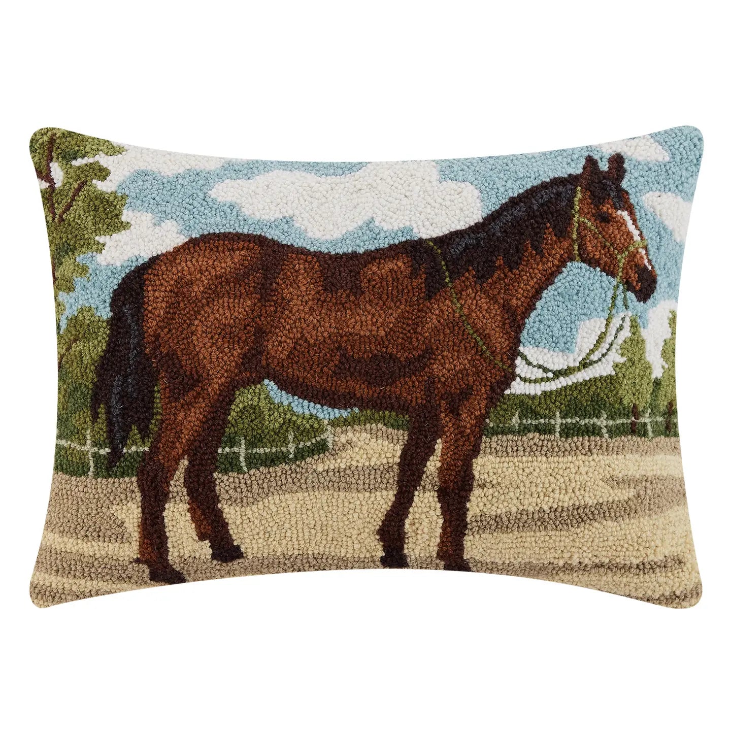 Horse Hooked Pillow