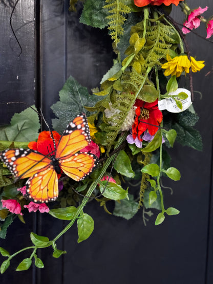 Summer Monarch Wreath