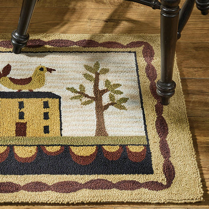 Bless Our Home Hooked Rug 2' X 3'