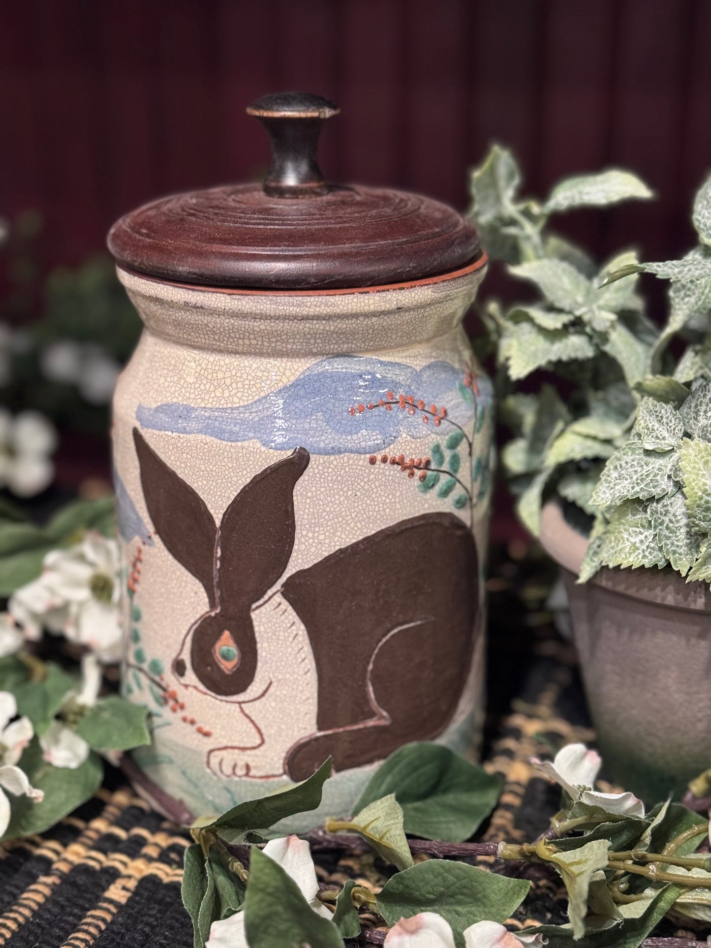 Dutch Bunny Jar David T Smith