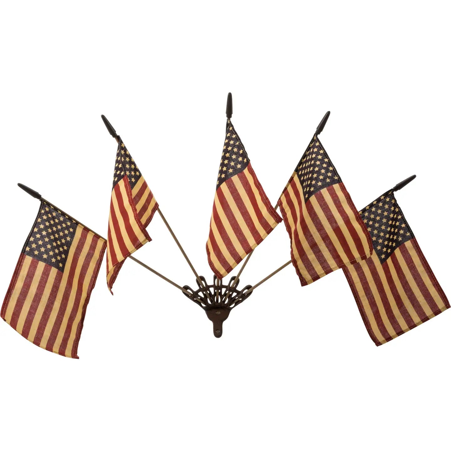 Primitive Flag Holder w/Flags