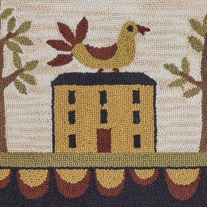 Bless Our Home Hooked Rug 2' X 3'