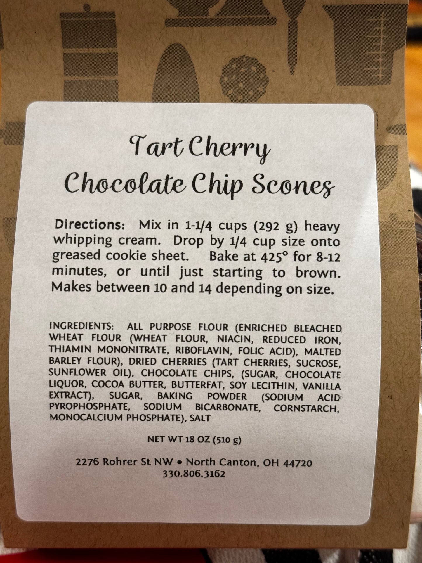 Tart Cherry & Chocolate Scones from Scratch