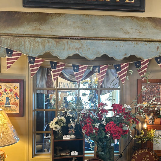 Burlap Pennant Flag Garland 6’