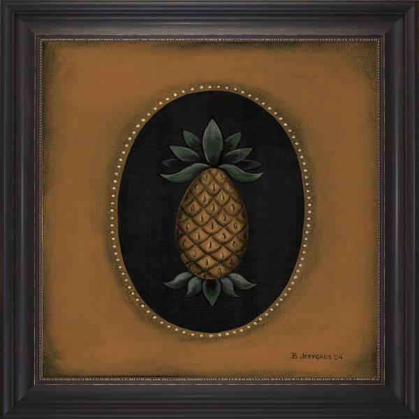 Pineapple Print Framed Art XLarge Picture