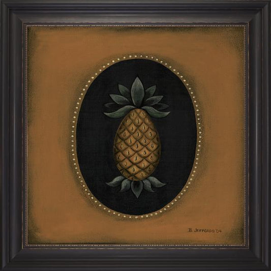 Pineapple Print Framed Art XLarge Picture