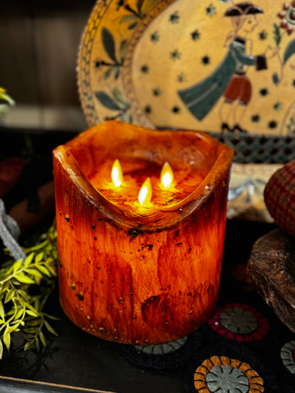 Moving Flame 3 Wick Candle