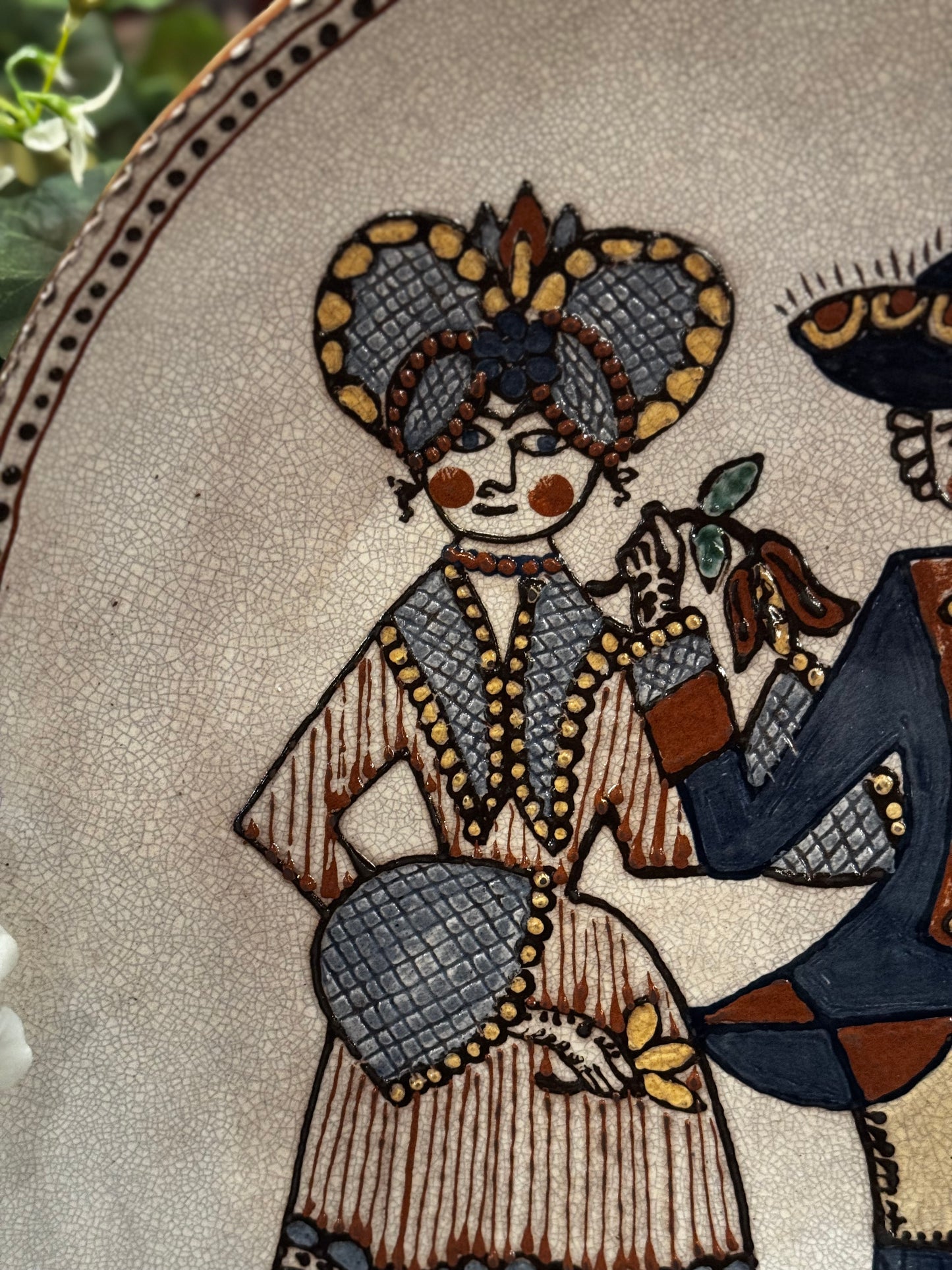 Formal George & Martha Washington Platter David T Smith Summer