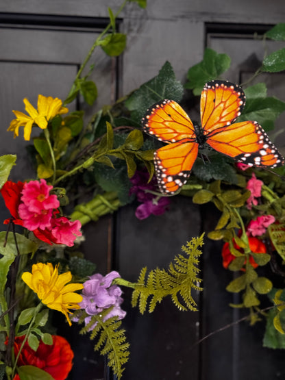 Summer Monarch Wreath