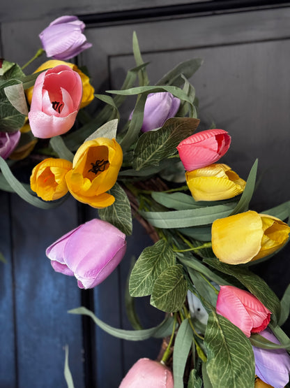 Tulips Wreath Spring