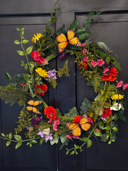Summer Monarch Wreath