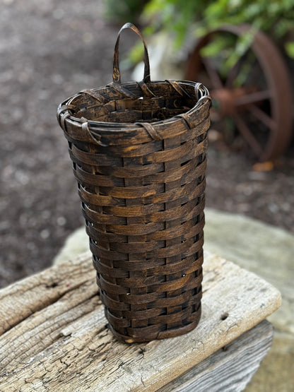 Primitive Hanging or Floor Flower Basket