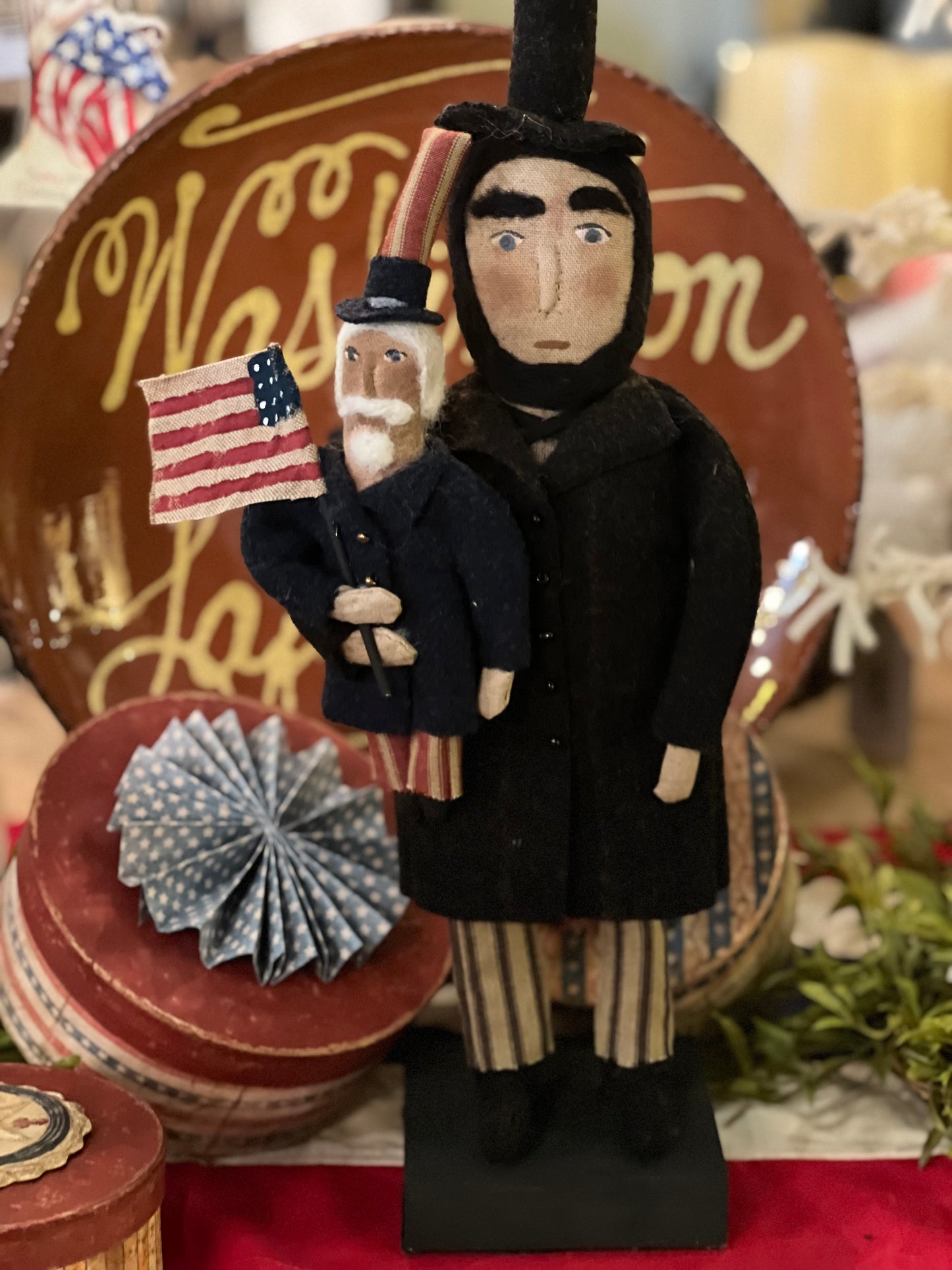 Handmade Wool Americana Dolls