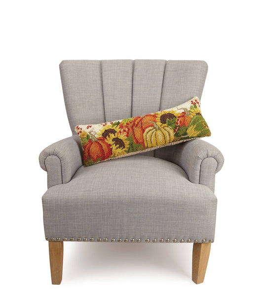 Pumpkins Cream Hook Pillow Fall