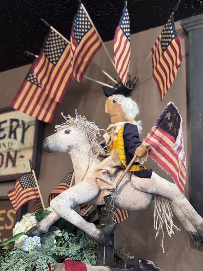 Primitive Flag Holder w/Flags