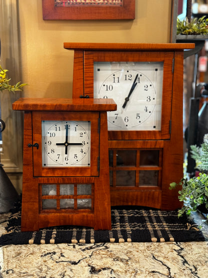 Tiger Maple Clock