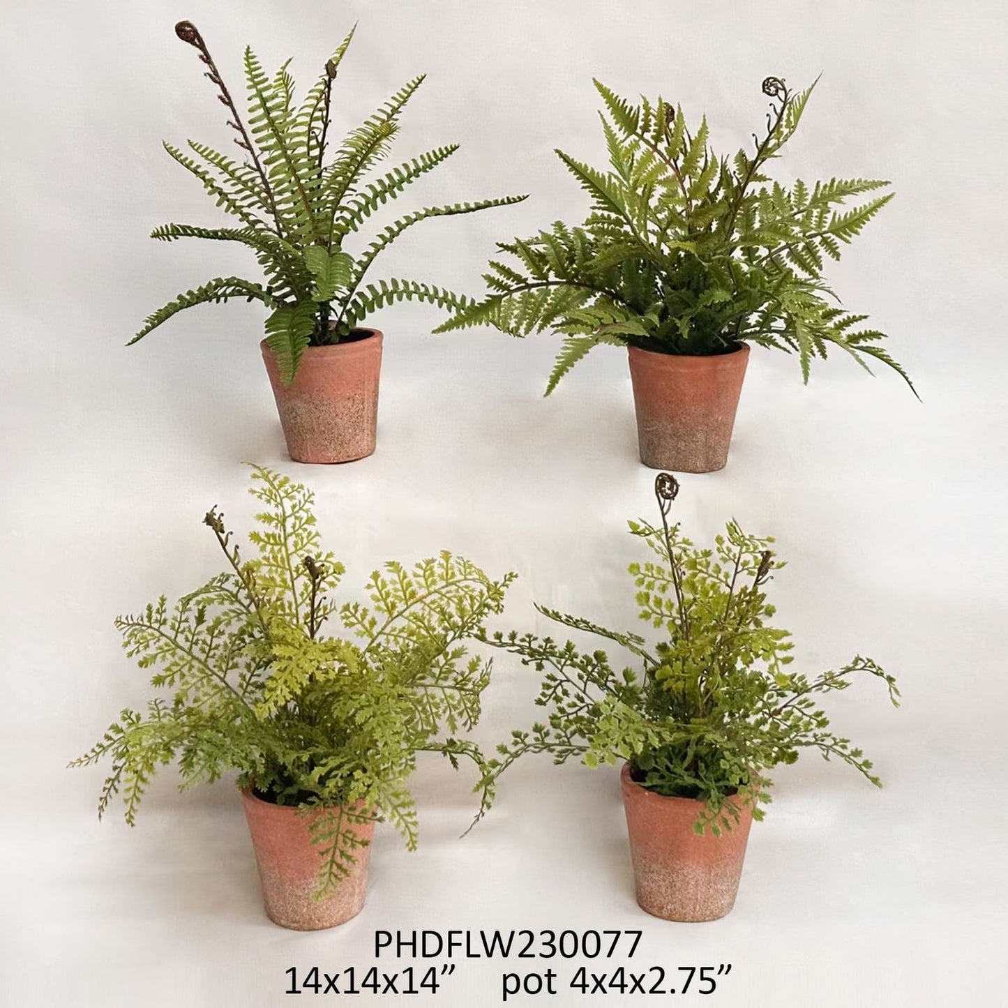 Potted Faux Ferns
