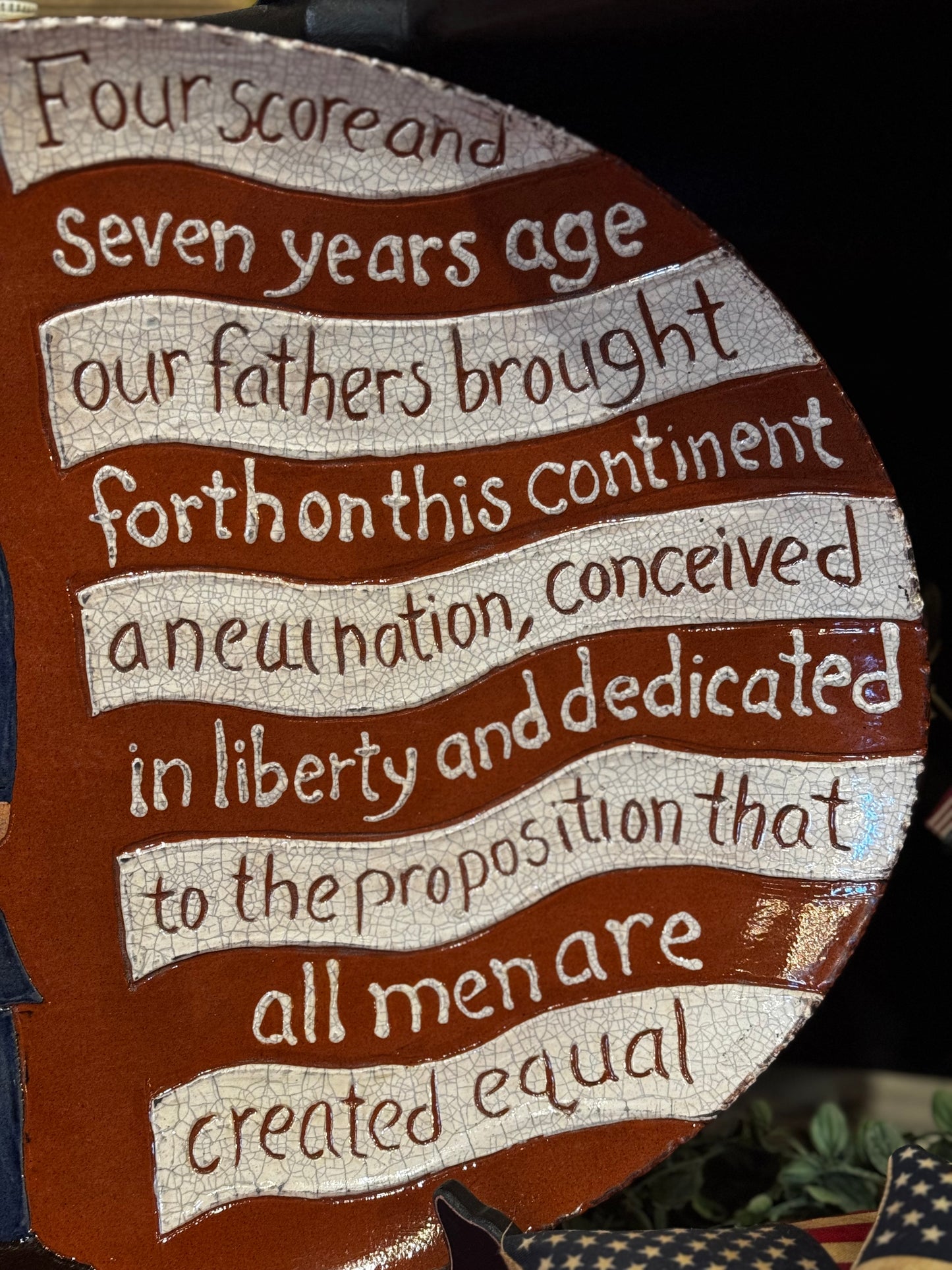 Abe Lincoln Platter David T Smith Summer