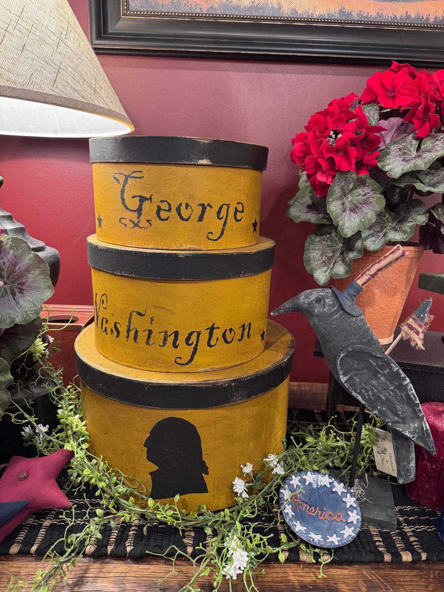 Patriotic Papier-mâché Boxes Summer
