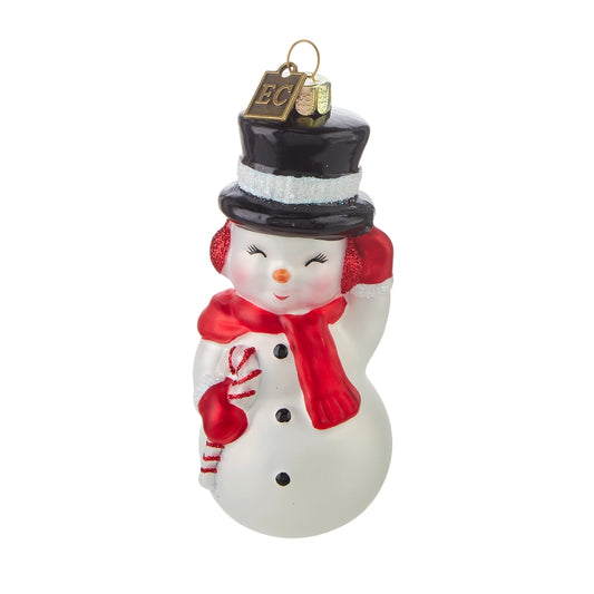 Snowman Blow Mold Ornament Winter