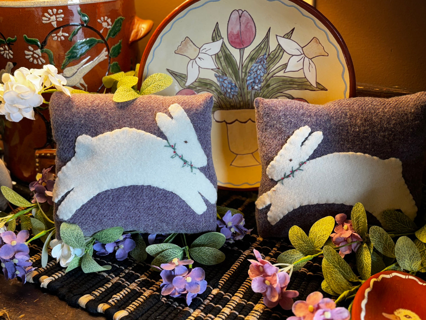 Spring Bunny Pillows