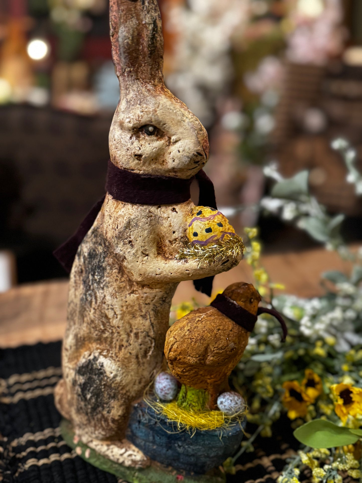 Krisnick Chalkware Bunny w/Peep