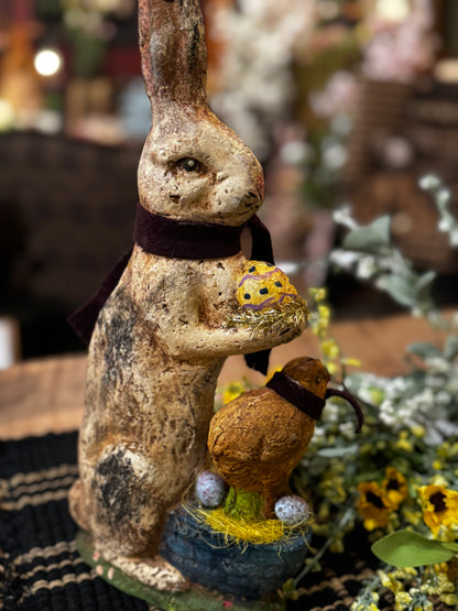 Krisnick Chalkware Bunny w/Peep