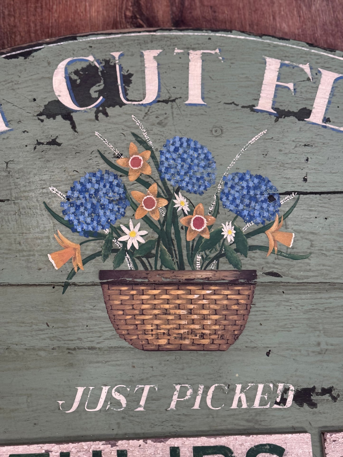 Fresh Cut Flowers Tavern Sign