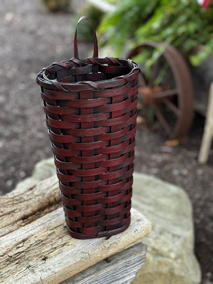 Primitive Hanging or Floor Flower Basket