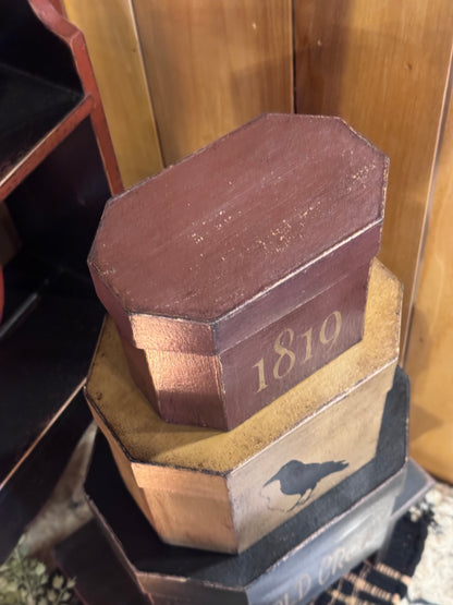 Old Crow Papier-mâché Boxes