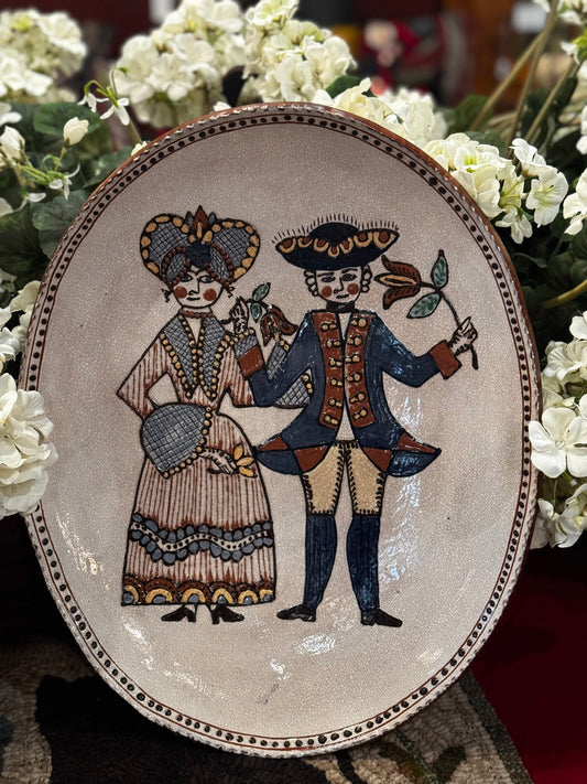 Formal George & Martha Washington Platter David T Smith Summer