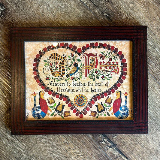 Susan Daul I PRAY Framed Fraktur