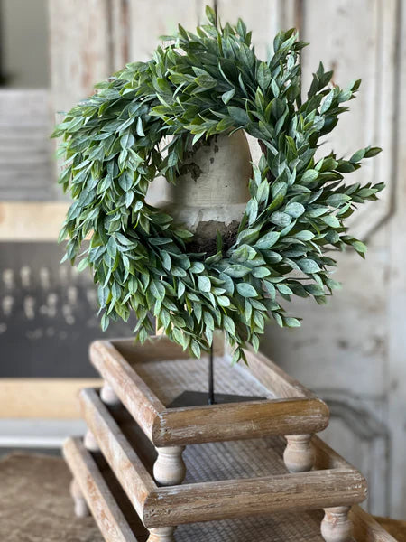 Rain Washed Greenery Candle Ring