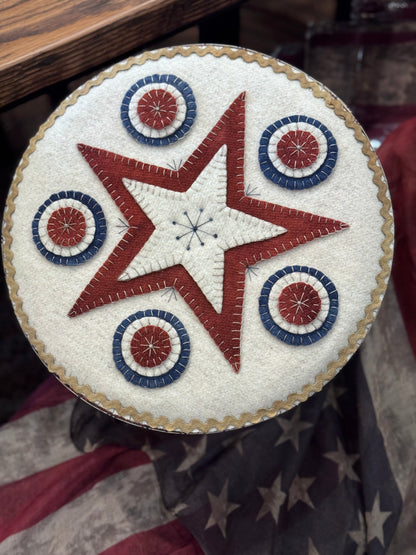 Patriotic / Summer Wool Appliqué Boxes