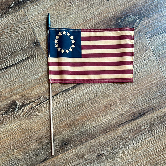 Teastained Betsy Ross Flag Pick