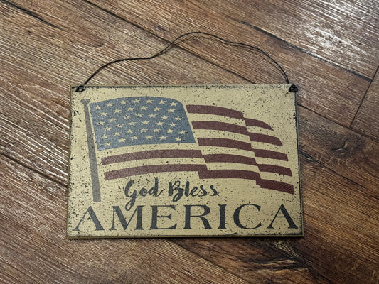 God Bless America Sign