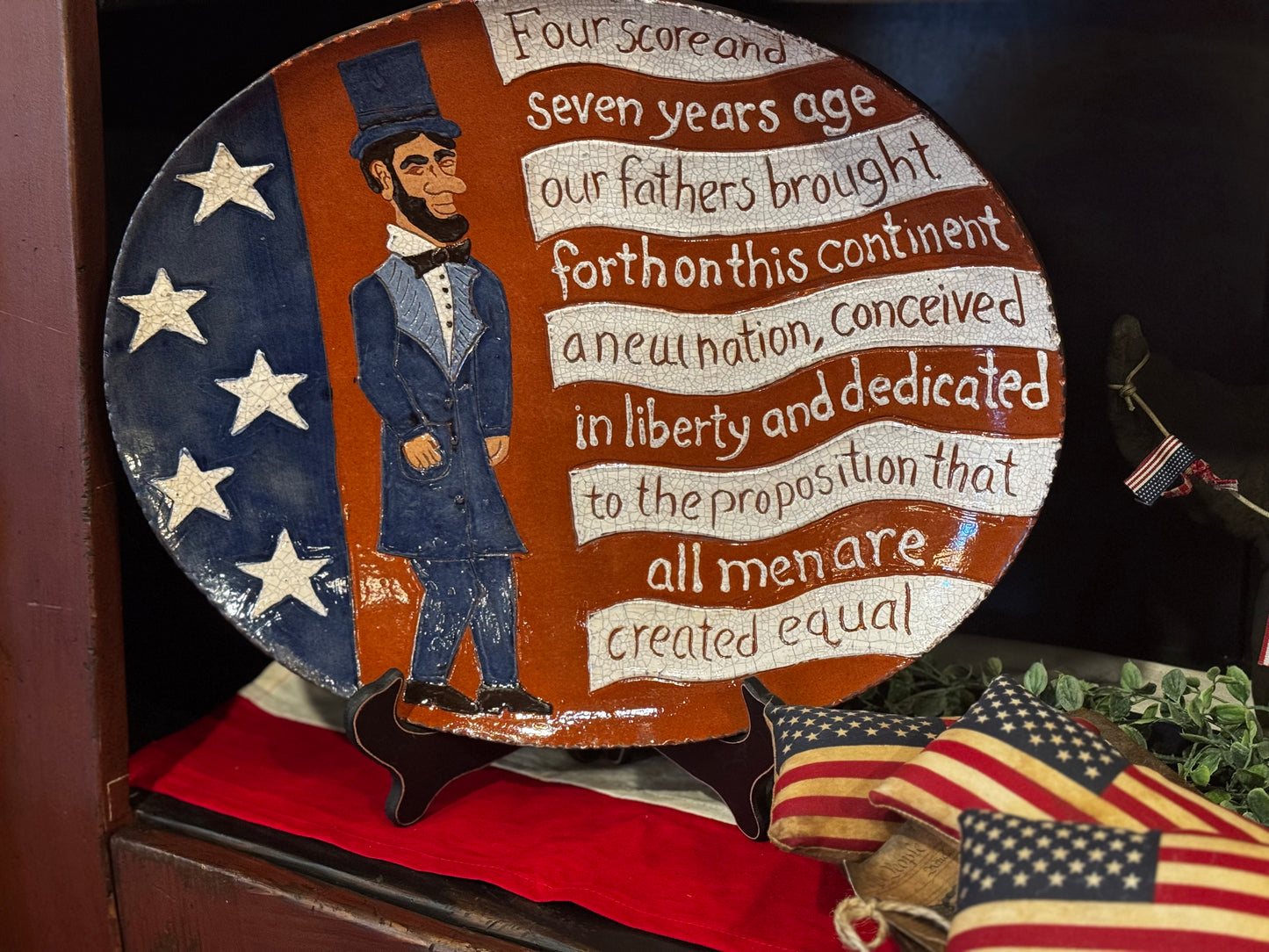 Abe Lincoln Platter David T Smith Summer