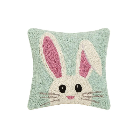 Bunny Face Hooked Pillow Spring