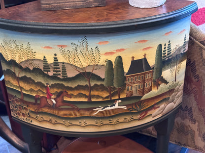 Handpainted Corner Table