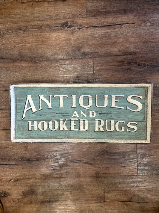 PA. Antiques and Hooked Rugs Tavern Sign