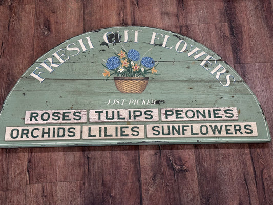 Fresh Cut Flowers Tavern Sign