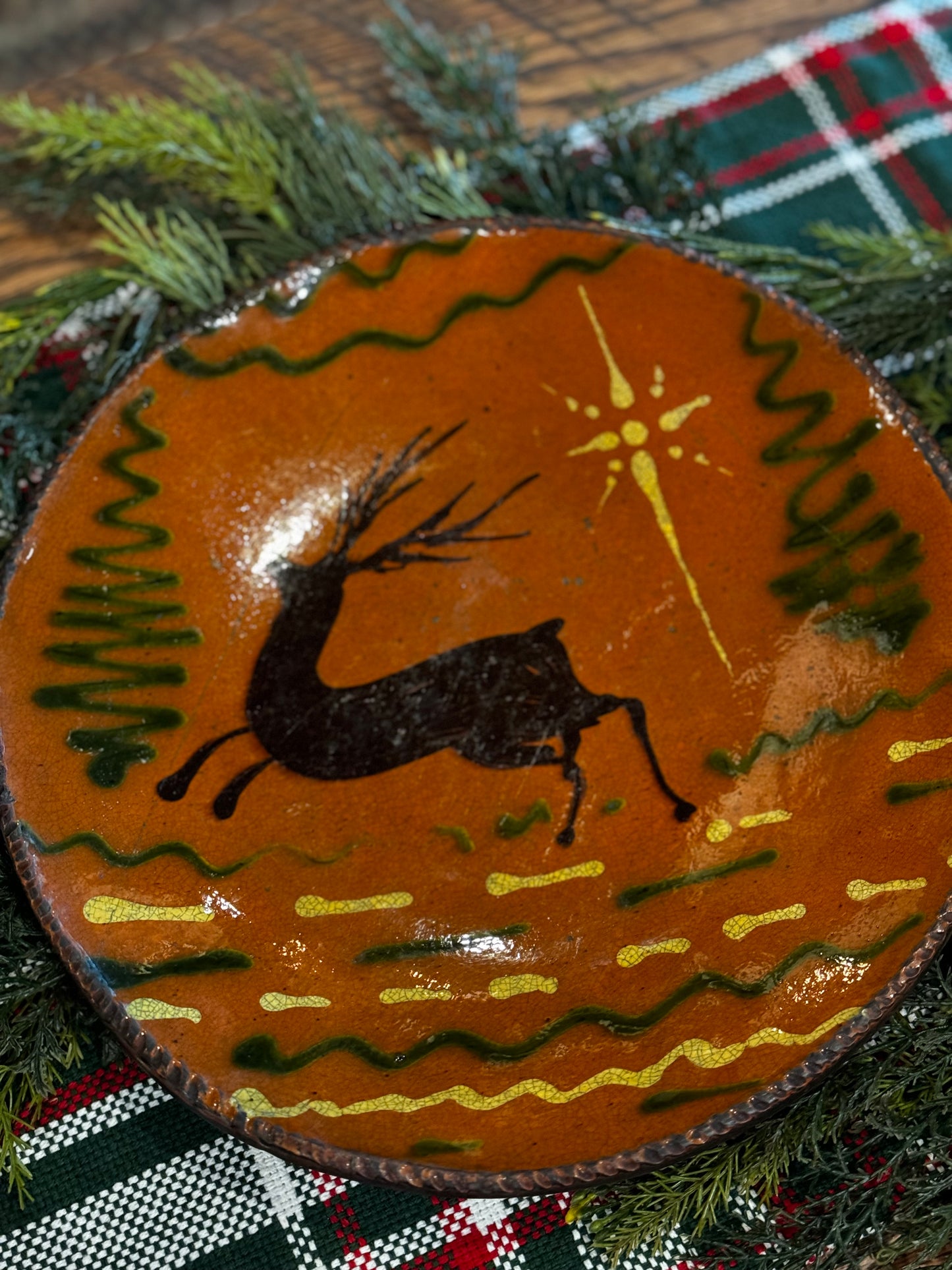 Shooner 11” Stag, Trees, and Star Plate