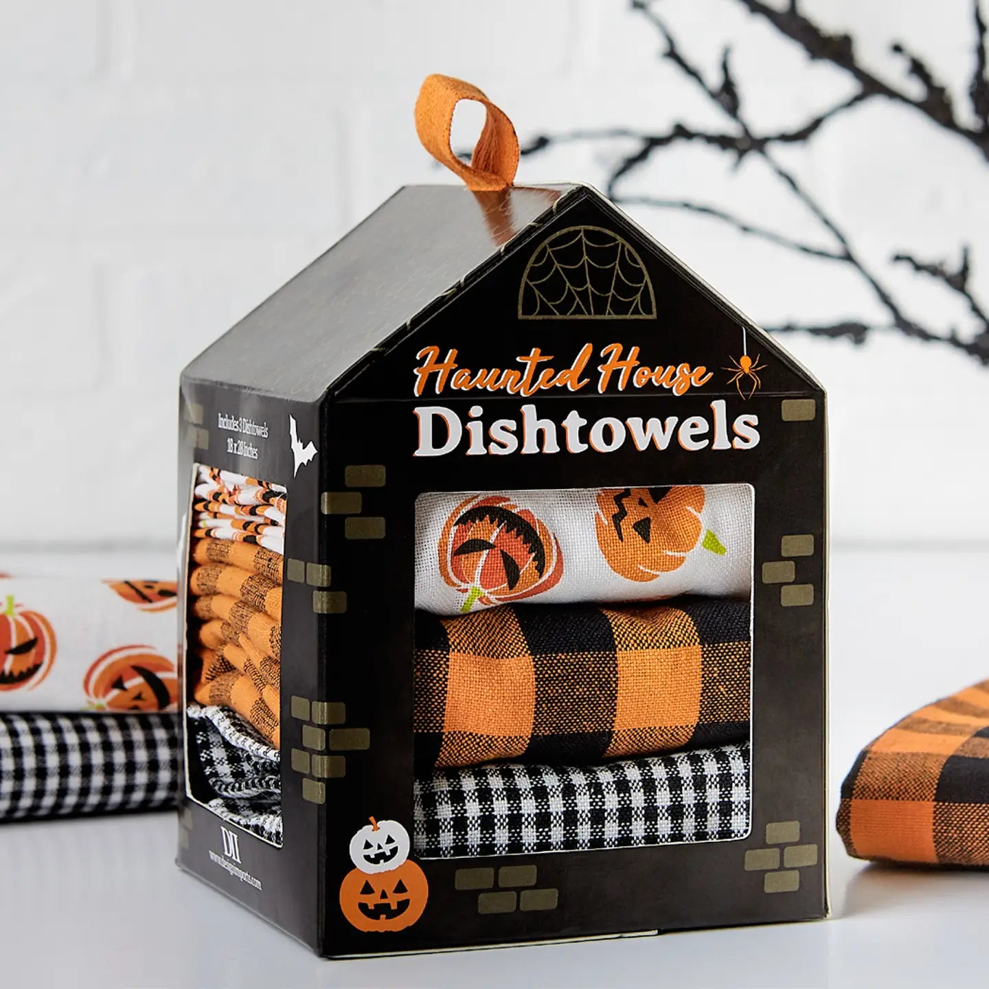 SALE Haunted House Dishtowels Gift Set